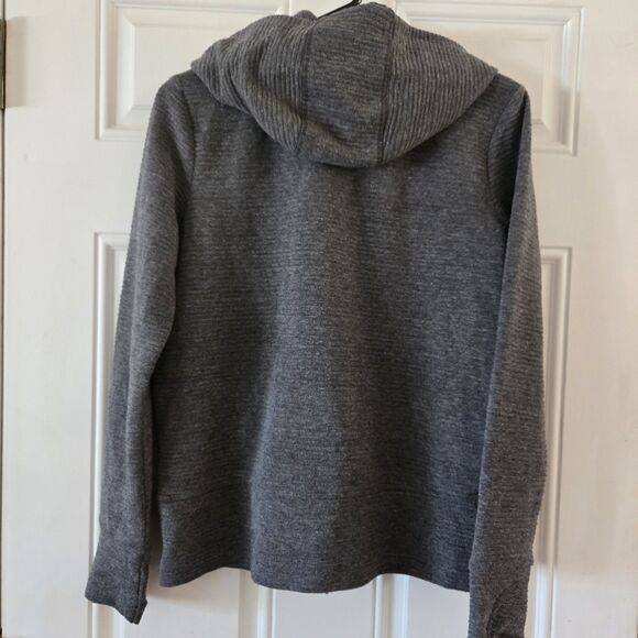 90 Degrees by Reflex Women's Size Medium Full Zip Up Hoodie Gray Warm Jacket - Picture 3 of 5